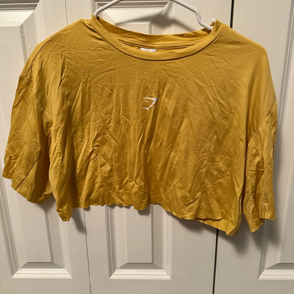 Gymshark Mustard Yellow Crop Top